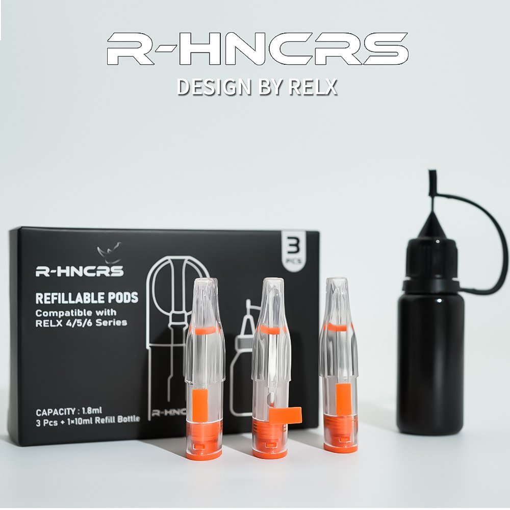 R-HNCRS 犀牛空倉 【R-HNCRS 犀牛】RELX 4/5/6 代通用空倉 1.8ml 3入+10ml注油瓶